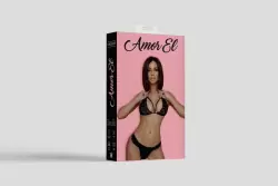 Комплект эротического белья черный Granada Amor El (L/XL)