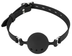 Кляп Bad Kitty Silicone Gag S - черный