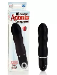 Волнистый вибромассажер 10-Function Adonis Conqueror – черный