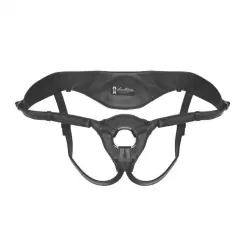 Трусики для страпона из патентованной кожи Patent Leather Strap-On Harness – черный