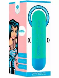 Вибропуля Shots Toys I’m Drawn to You, 10 скоростей, зелёная с голубым