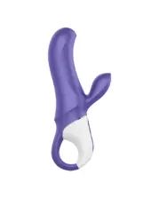 Вибромассажер с клиторальным стимулятором Satisfyer Vibes - Magic Bunny – синий