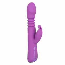 Вибратор-кролик Jack Rabbit Elite Thrusting Rabbit, с функцией пенетрации, 23,5 см, 10 режимов, силикон, фиолетовый