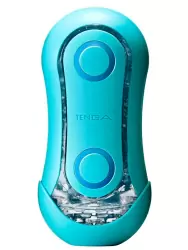 Яркий мастурбатор Tenga Flip ORB Ocean, рельефный, 18 см, голубой