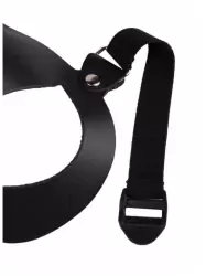 БДСМ маска «Зайка» с ушками, черная, размер OS