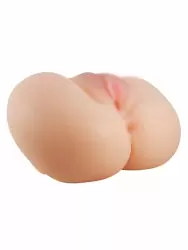 Реалистичный мастурбатор Baile Luna, 13,5 см, мини-полуторс вагина-анус, ТПР