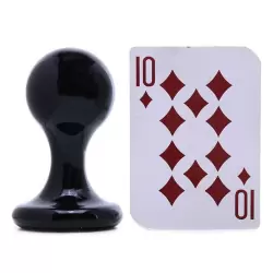 Анальная пробка Luna Balls средняя – черная	