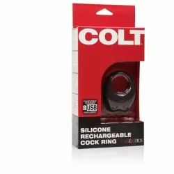 COLT® Silicone Rechargeable Cock Ring - Black