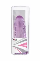 Насадка на пенис TOYFA с клиторальным стимулятором - фиолетовый
