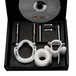 Экстендер для увеличения пениса базовой комплектации Jes-Extender Light – серебристый с белым