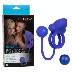 Двойное эрекционное кольцо Silicone Rechargeable Dual Rockin' Rim Enhancer
