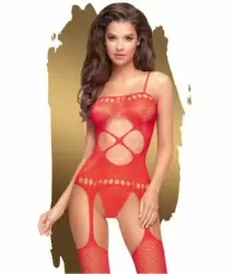 Кетсьют (боди-комбинезон) Penthouse Hot nightfall red (S-L)
