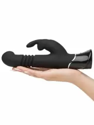 Мощный вибратор-кролик Fifty Shades of Grey Greedy Girl, вращающаяся головка, 12 режимов, черный