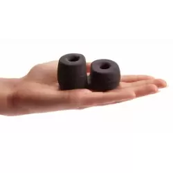 Эрекционные кольца для пениса и мошонки Pornhub Thick Cock and Ball Ring - черный