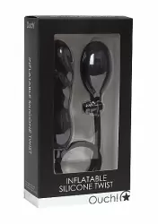 Фаллоимитатор с грушей Inflatable Silicone Twist