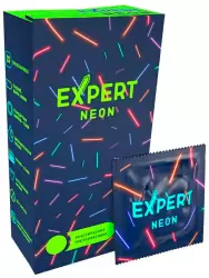 Гладкие презервативы EXPERT Neon, светящиеся, 10 шт