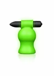 Нереалистичный мастурбатор Shots toys, 9 см, с вибропулей, люминисцентный