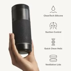 Инновационный мастурбатор с контролем всасывания Arcwave Pow (черный)