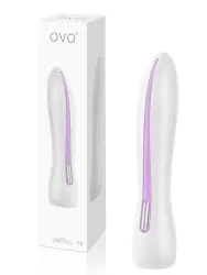 Стильный вибромассажер Ovo F4 для стимуляции G-точки – белый