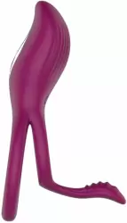 Двойное эрекционное виброкольцо Anasteisha AN Germ, диаметр 5 см, силикон, лиловый