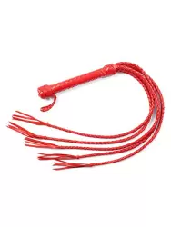 Многохвостая плеть Sitabella плетеная – красный