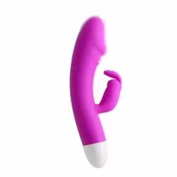 Многофункциональный вибратор Will с клиторальным стимулятором-«зайчиком» – розовый