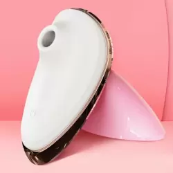 Зеленый стимулятор клитора K-King: 10.5 см, 3 режима всасывания, силикон