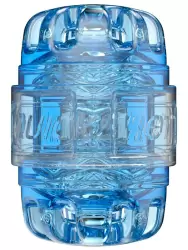 Нереалистичный мастурбатор Fleshlight Quickshot Turbo Blue Ice, структуру Turbo Tech, 11 см, ТПЕ