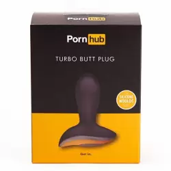 Анальная втулка с вибрацией Pornhub Turbo Butt Plug - черный