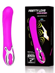 Перезаряжаемый сенсорный вибромассажер Wonder – пурпурный