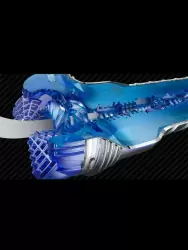 Текстурированный мастурбатор Fleshlight Turbo Core, 24,8 см, ТПЭ, голубой