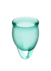 Набор менструальных чаш Satisfyer Feel confident Menstrual Cup (dark green)