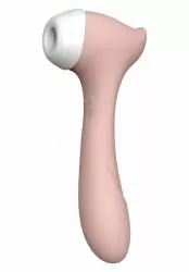 Вакуумный бесконтактный стимулятор клитора и вибратор Halo, цвет розовый