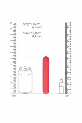 Вибропуля Bullet Vibrator - Extra Long - Pink: 10 см, 10 режимов работы, АБС-пластик