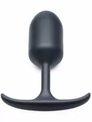 Крупная анальная пробка Heavy Hitters с утяжелением, 16,8 см, размер XL, черный