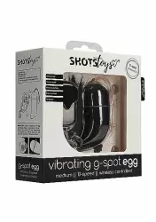 Виброяйцо для стимуляции точки G с пультом управления Medium Wireless Vibrating G-Spot Egg (Черный)
