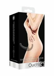 Анатомический страпон Silicone Strapless, безремневой, 10,2 см, ТПР, черный