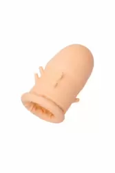 Латексная удлиняющая насадка с усиками ToyFa XLover Increase+ – телесный