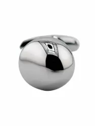 Изогнутая алюминиевая анальная пробка для ношения Medium