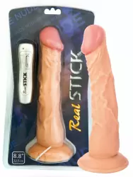 Виброреалистик TOYFA RealStick Nude 8,8” на присоске – телесный