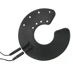 Электро-накладка Silicone Parachute на мошонку – черный