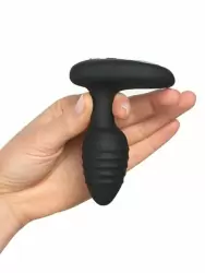 Интерактивная анальная вибропробка Kiiroo OhMiBod Lumen, 10,1 см, силикон, черный