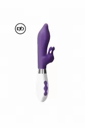 Элегантный вибратор-кролик Adonis, 22 см, 10 режимов, силикон, фиолетовый с белым