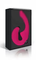 Безремневой страпон с вибрацией розовый