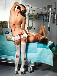 Эротический костюм медсестры Огненная Страсть - Diva Size