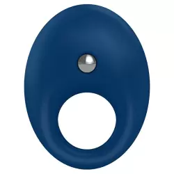 Эрекционное виброкольцо Ovo B5 с рельефным стимулятором клитора – синий