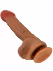 Реалистичный фаллоимитатор Baile, 19 см, ТПР, с мошонкой 