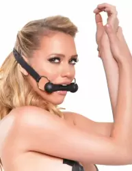 Кляп-трензель Silicone Bit Gag – черный