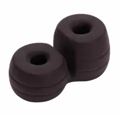 Эрекционные кольца для пениса и мошонки Pornhub Thick Cock and Ball Ring - черный