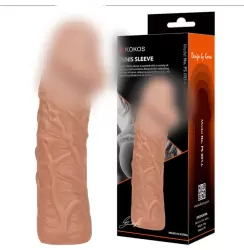 Реалистичная насадка для пениса, размер L